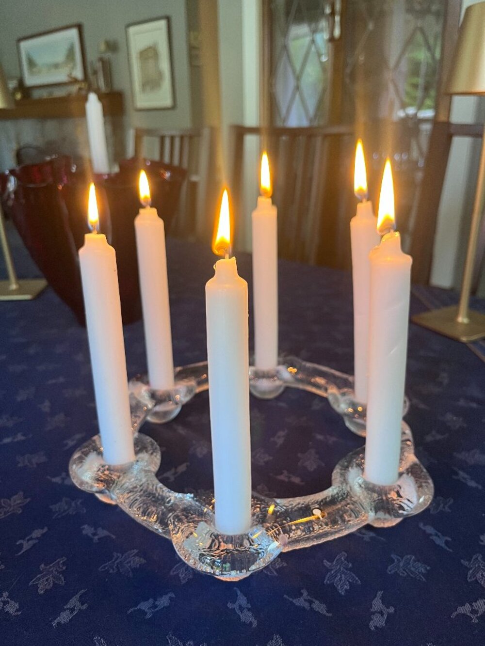 Swedish Pukeberg wreath candle holder